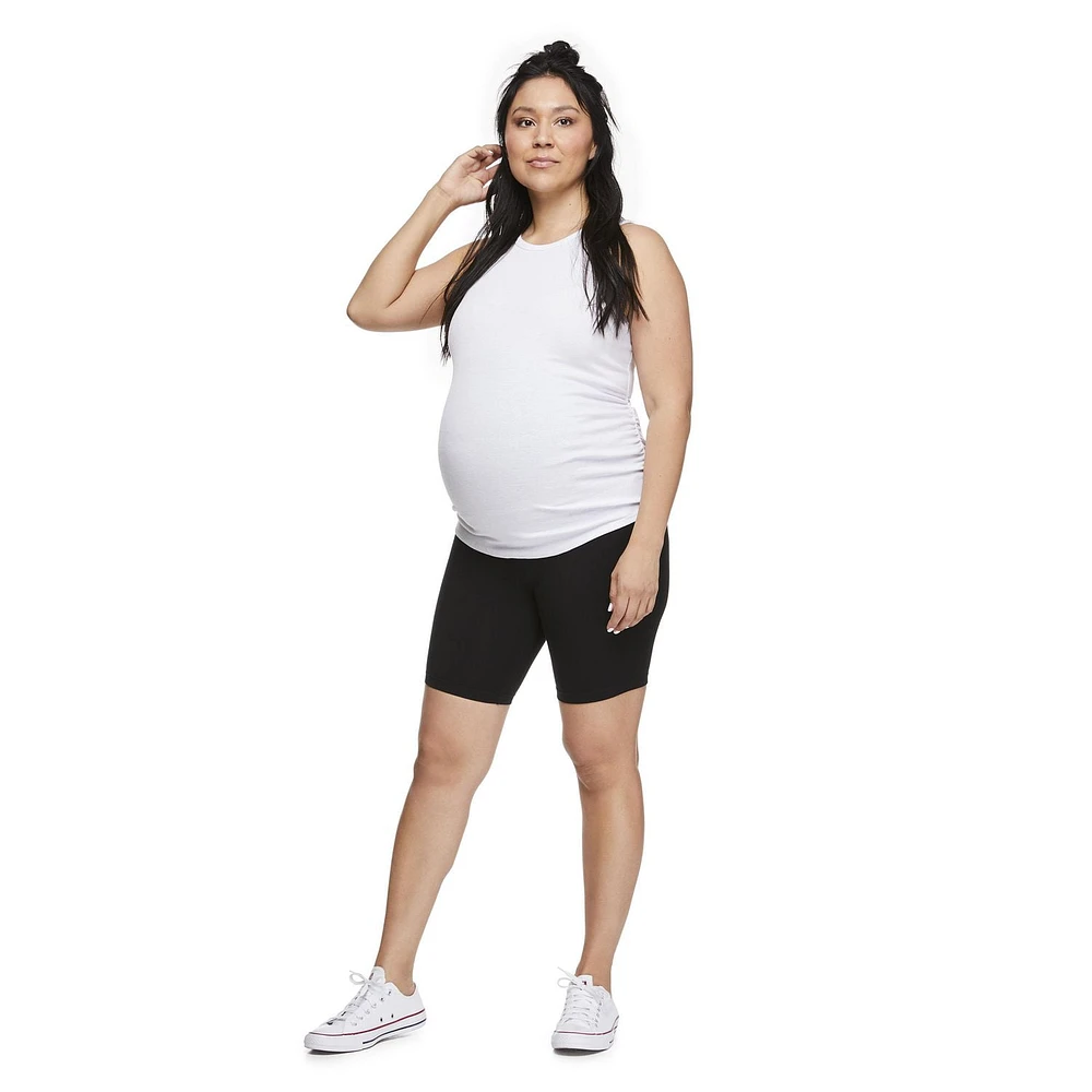 Paisley Sky Maternity Biker Short, Sizes S-XXL