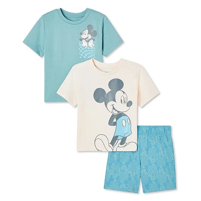 Ensemble 3 pièces avec short Mickey Mouse Disney pour petits garçons