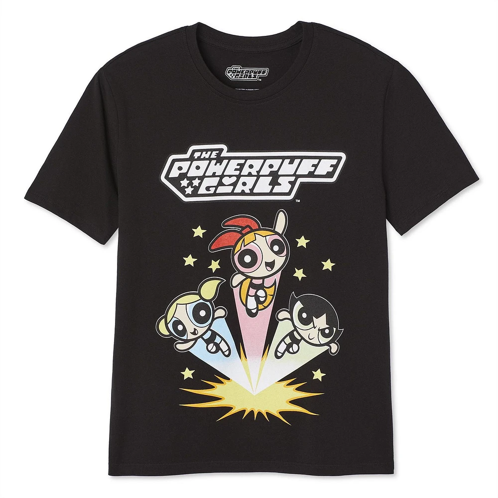 T-shirt à manches courtes The Powerpuff Girls pour femmes