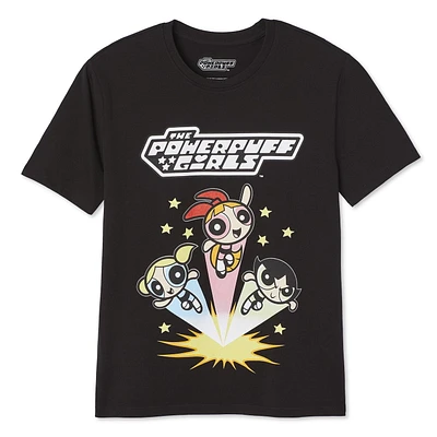 T-shirt à manches courtes The Powerpuff Girls pour femmes