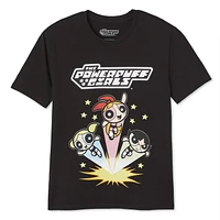 T-shirt à manches courtes The Powerpuff Girls pour femmes