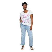 George Women's Plus V-Neckline Tee, Sizes 1X-4X