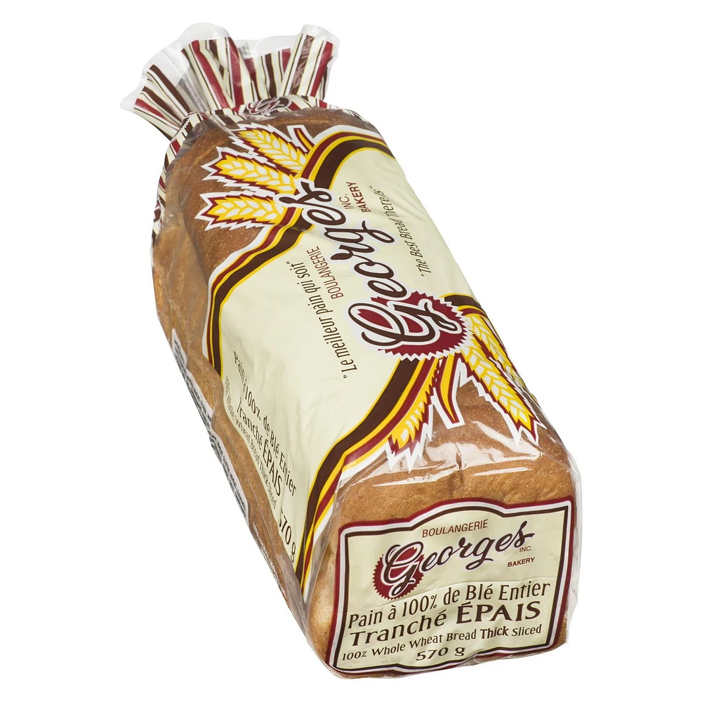 Pain brun tranché épais Georges Pain brun tranché épais 570 gr