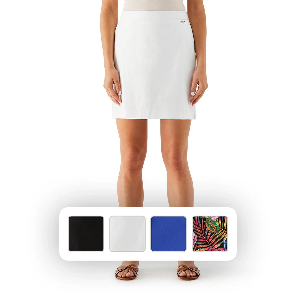 RAFAELLA Jupe-short extensible avec poches pour femme