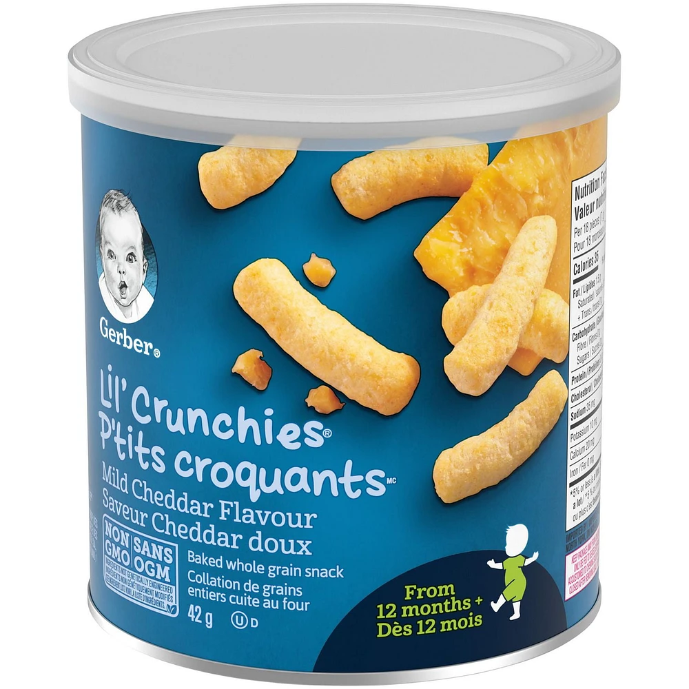 GERBER® P’TITS CROQUANTS(MD) Cheddar doux, coll. pour tout-petits 42 g 42 GR