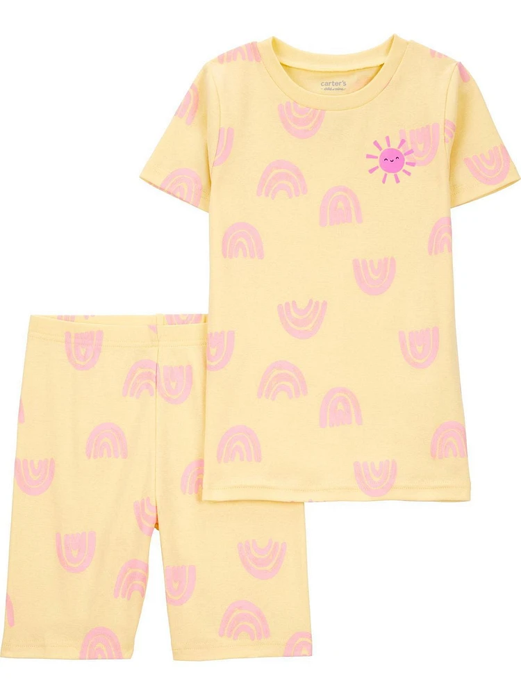 Carter's Child of Mine Kid Filles Jaune Arc-en-ciel 2 Pièces