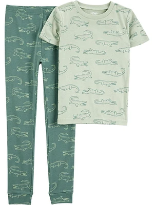 Carter's Child of Mine Kid Ensemble de tenue 2 pièces Gator vert pour garçon