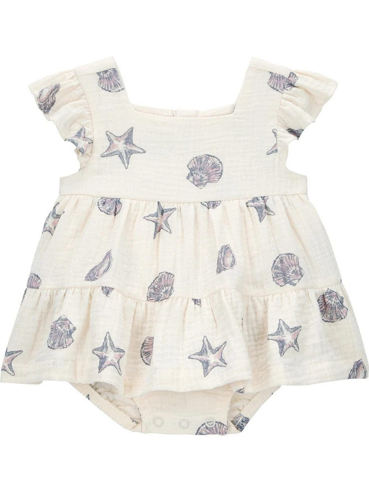 Carter's Child of Mine Combinaison de soleil coquillage pour bébé fille