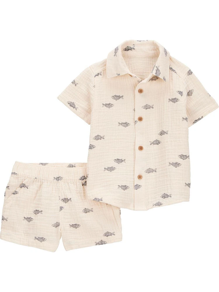 Carter's Child of Mine Ensemble 2 pièces poisson pour bébé garçon