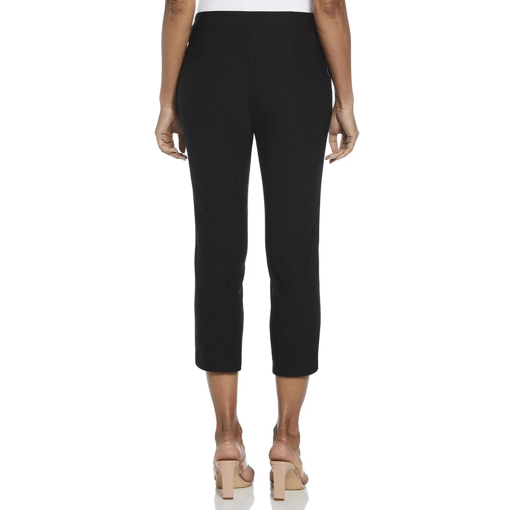 Rafaella Pantalon capri à languette allongée avec poches pour femme
