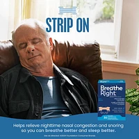 Breathe Right grandes bandelettes nasales Beige | Soulage instantanément la congestion nasale | Sans Médicament 30 Grandes Bandelettes Beiges
