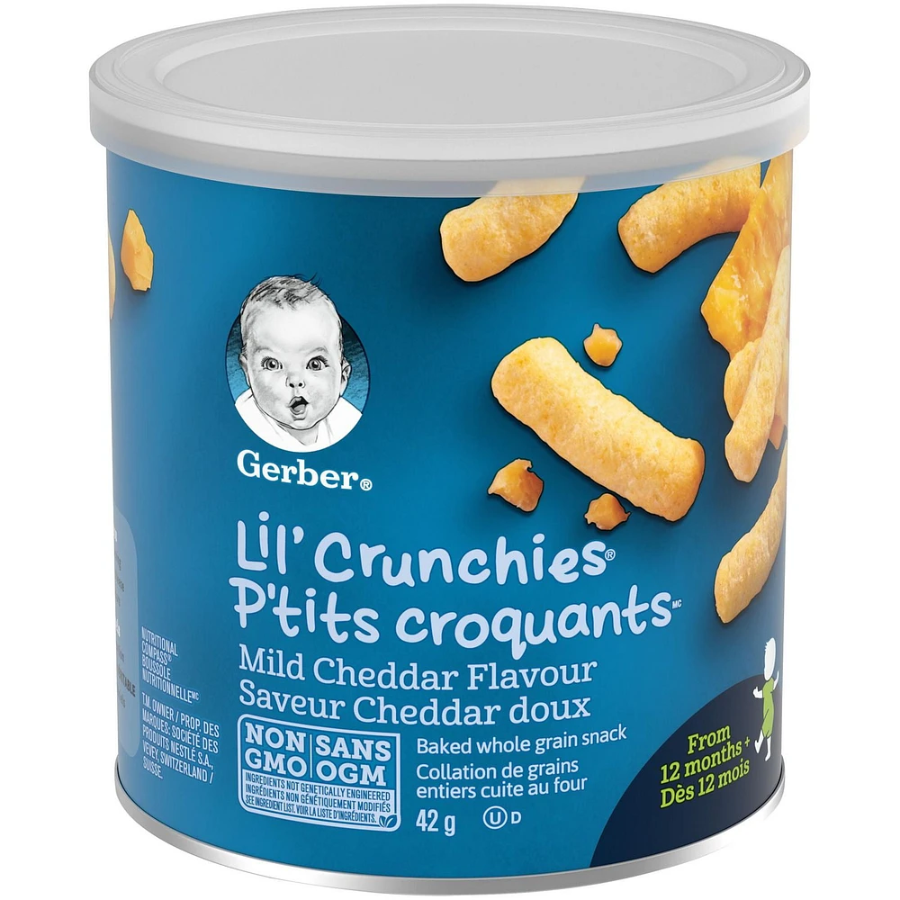 GERBER® P’TITS CROQUANTS(MD) Cheddar doux, coll. pour tout-petits 42 g 42 GR