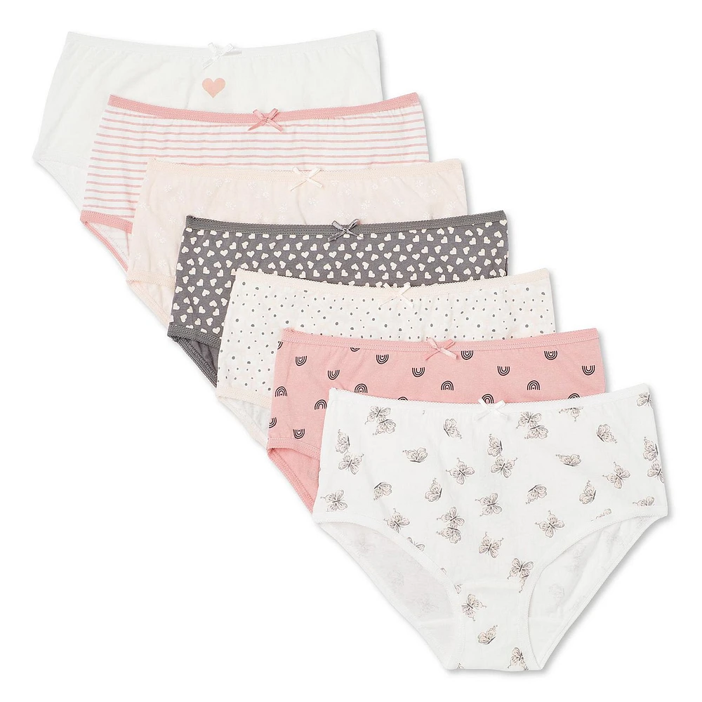 Lot de 7 culottes George pour filles Tailles 4-12