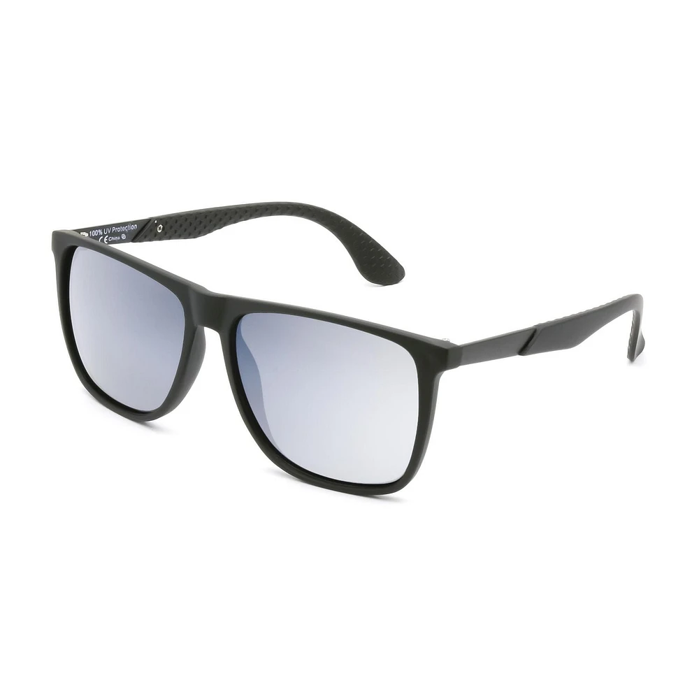 Athletic Works Polarized Black Square Sunglasses