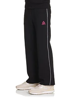 Reebok Girls Starter Wide Leg Pants with Piping and Pockets, Sizes 4-16