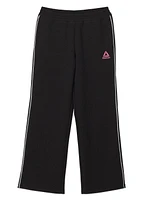 Reebok Girls Starter Wide Leg Pants with Piping and Pockets, Sizes 4-16