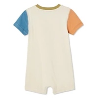 George Baby Boys' Short Sleeve Romper, Sizes 0-24 months