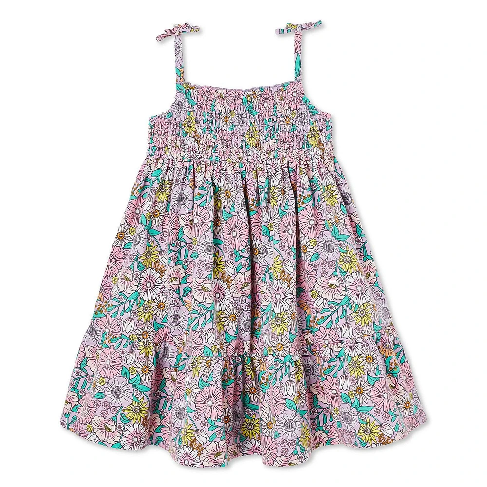 Robe de soleil à smocks George pour petites filles