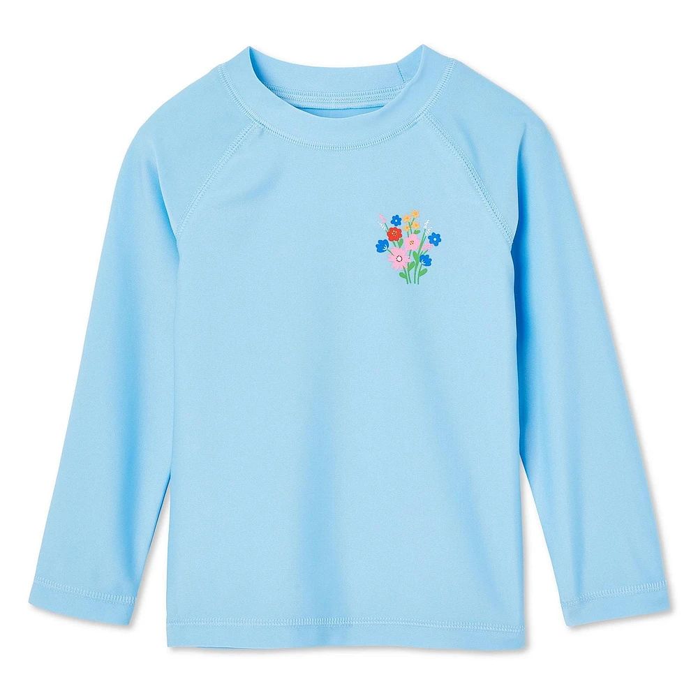 George Toddler Girls' Long Sleeve Rash Guard