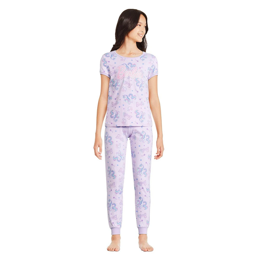 Barbie Girls' Pajama 2-Piece Set