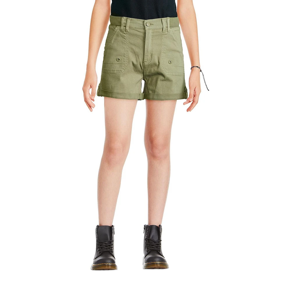 Justice Girls' Twill Cargo Short 2-Piece Set