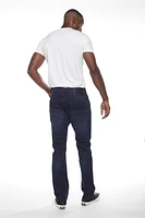 Jeaniologie ™ Jean coupe droite 5 poches pour homme | Délavé foncé 28 -38