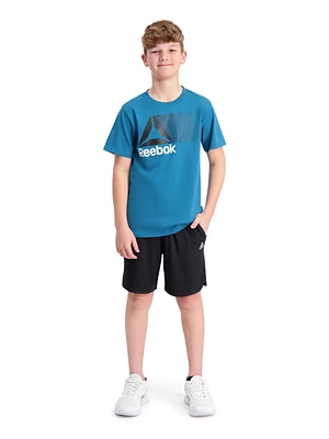 T-shirt graphique à manches courtes Rush de Reebok pour garçons Tailles 4-18