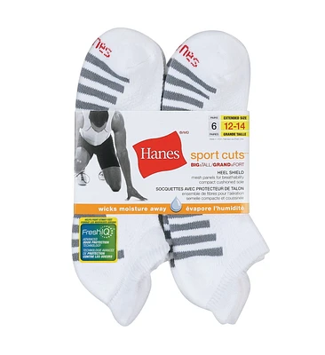 Hanes X-Temp P6 Extended Sport Cut Socks