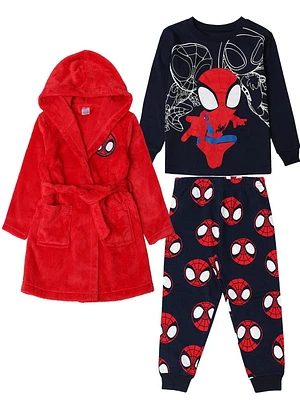 Spiderman Knit Sleep 3 Piece PJ set - Toddler, Sizes 2T - 5T