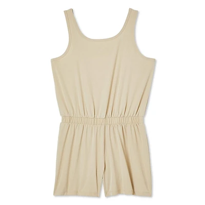 Athletic Works Girls' Active Romper, Sizes XS-XL