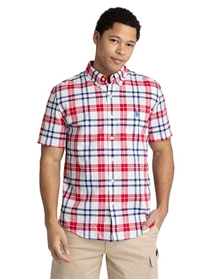 U.S. Polo Assn. Chemise Boutonnée à Manches Courtes Pour Hommes