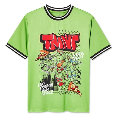 T-shirt à manches courtes Les Tortues ninja pour garçons Tailles TP–TG