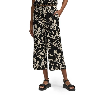 Pantalon imprimé en mélange de lin Mexx pour femmes XS-XXL