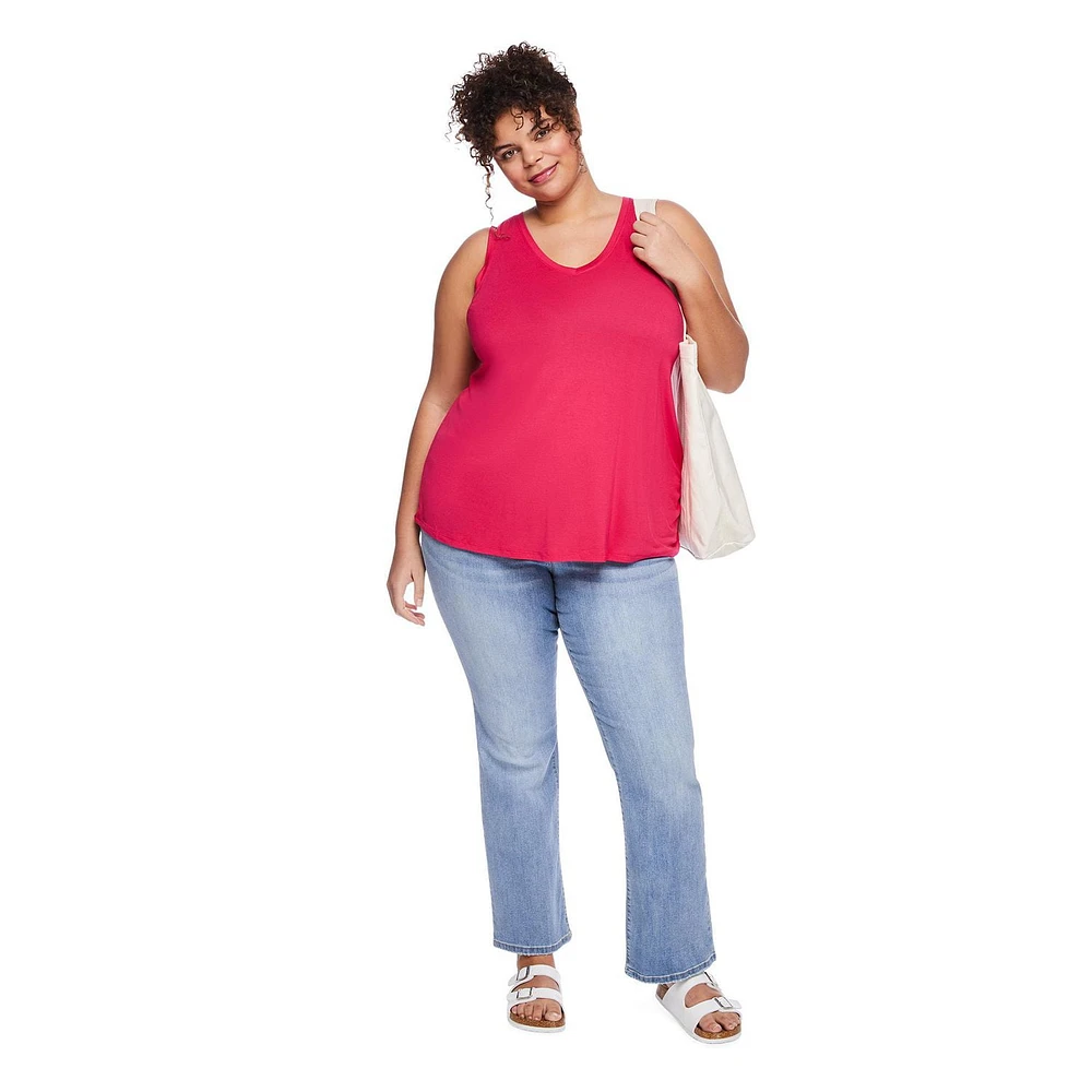 George Women's Plus V-Neckline Swing Tank