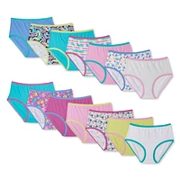 George Girls' Jersey Briefs 14-Pack, Sizes 4-14