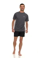le rash guard à manches courtes chiné Laguna pour hommes