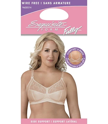 Exquisite Form #9600514 FULLY Soutien-gorge à bonnets souples, sans armature, en maille brodée Tailles 42C-46DD