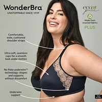 WonderBra Plus Style No Poke Underwire Bra, Sizes 42B - 44DD