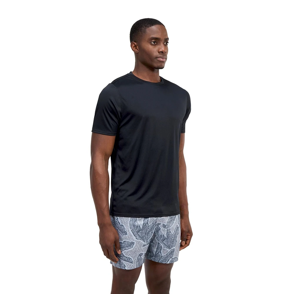 Speedo Men's Solid Short Sleeve Swim Shirt