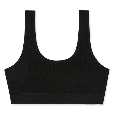 No Boundaries Women's Seamless Double Scoop Bra