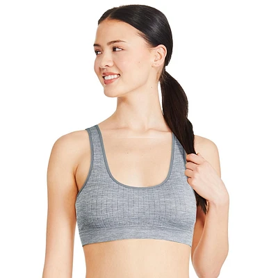 Soutien-gorge camisole décolleté à l’avant et l’arrière sans coutures No Boundaries pour femmes Tailles P-TTG