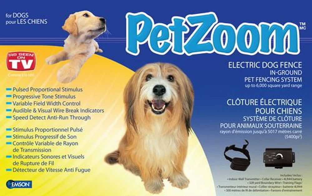 PetZoom Electric Dog Fence In-Ground Pet Containment System