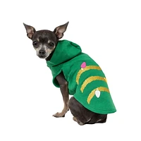 Vibrant Life Green Holiday Christmas Tree Pet Hoodie - Dog and Cat Hoodie