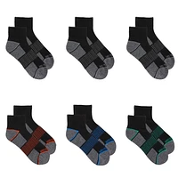 Fruit of the Loom Garçons 6 Paires Socquettes Pour