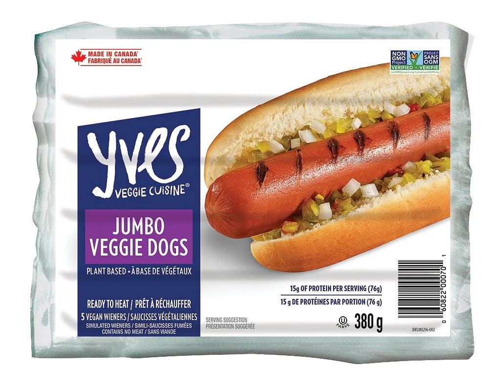 Yves Jumbo Veggie Dog, 380g, Veggie Wieners