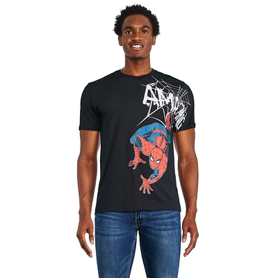 T-shirt à imprimé graphique Spider-Man Marvel pour hommes