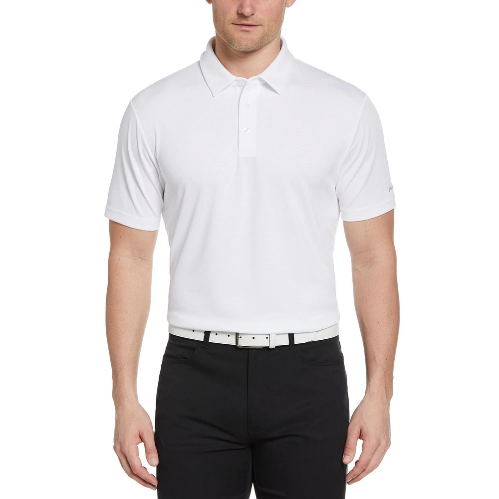 PGA TOUR Course Essentials Polo de golf solide facile d'entretien pour homme PGAT