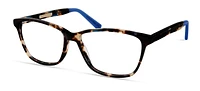 Christian Siriano Womens Prescription Eyeglasses, Mckayla, Tortoise Blue, 55-15-140