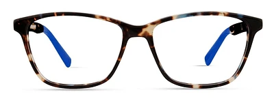 Christian Siriano Lunettes De Vue Pour Femmes, Mckayla, Bleue Tortue, 55-15-140