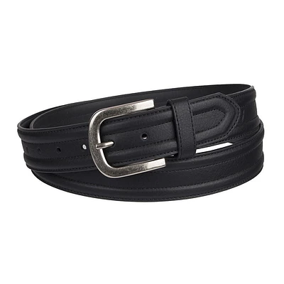 Genuine Dickies Big And Tall 38mm Harness Buckle Black Leather Belt